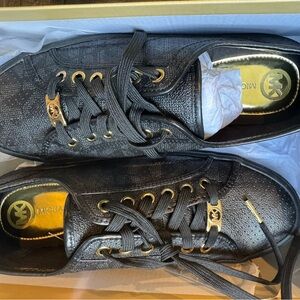 Michael Kors Black and Gold Women’s Sneakers